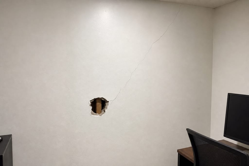 Drywall Hole and Crack Patching photo